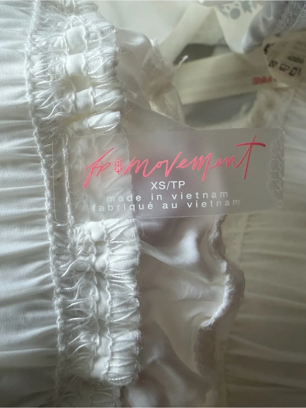 FP Movement Free People White Blue Parachute Pants